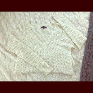SOLD. AE white sweater